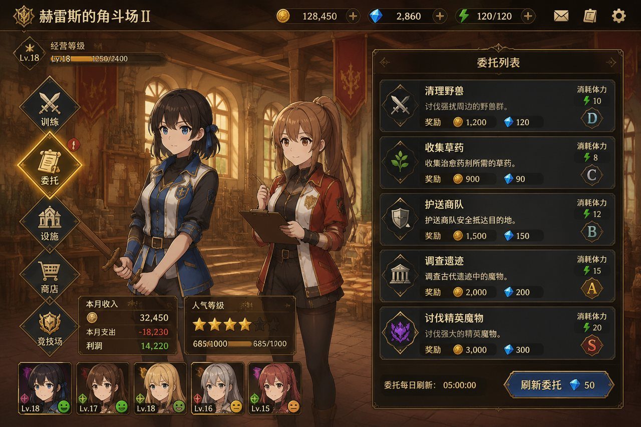 赫雷斯的角斗场Ⅱ 经营养成 预览图 5